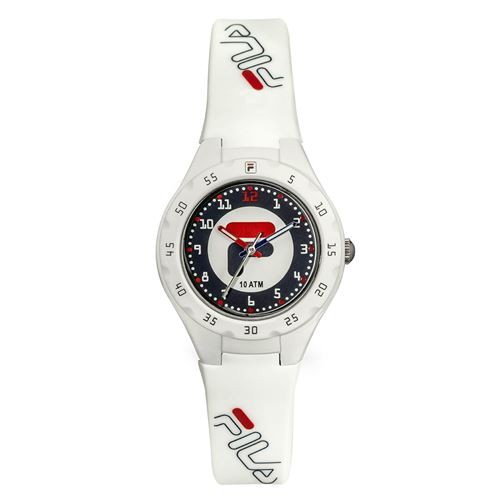 FILA Montre analogique bracelet silicone Série FILAKIDS Blanc