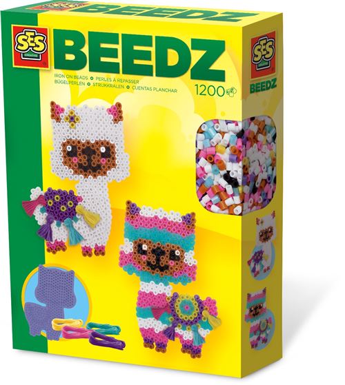 SES Creative set de perles à repasser BeedzAlpaca junior 1200 pièces