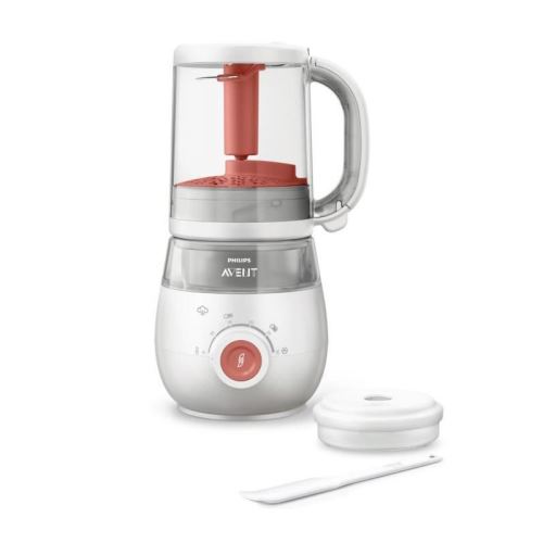 PHILIPS AVENT SCF881/01 Robot cuiseur-mixeur 4-en-1 - Rouge