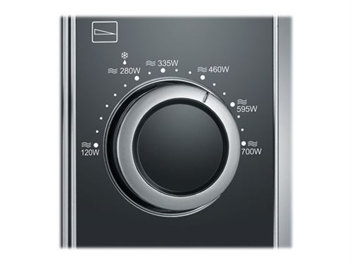 SEVERIN MW 7862 - Four micro-ondes monofonction - pose libre - 20 litres - 700 Watt - noir / argent