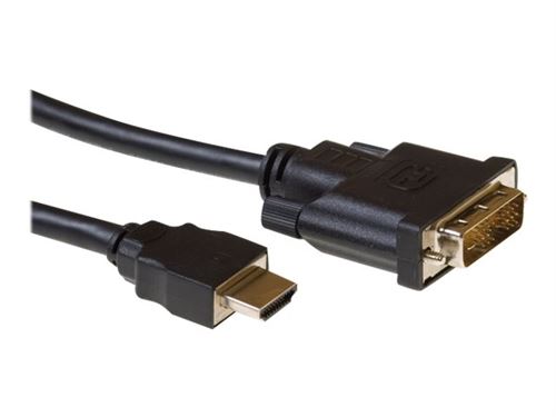 Ewent - Adapterkabel - DVI-D male naar HDMI male - 2 m - zwart