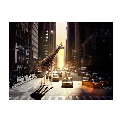 Artgeist - Papier peint - Girafe à New York 200x154
