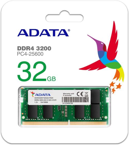 ADATA AD4S3200732G22-RGN SO-DIMM Mémoire RAM DDR4-3200 32 Go Premier