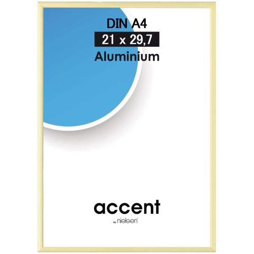 Nielsen Cadre Accent Murale Design 859950 21 X 29,7 Cm, Aluminium, Doré