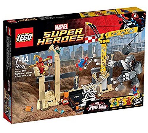 LEGO 76037 Super Heroes Rhino et Sandman Super Villain font équipe