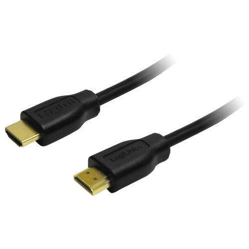 LogiLink High Speed with Ethernet - Câble HDMI avec Ethernet - HDMI mâle pour HDMI mâle - 50 cm - noir
