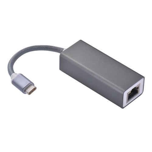 Adaptateur USB-C vers Ethernet RJ45 On Earz Mobile Gear Aluminium - Fnac.ch  - Câbles réseau