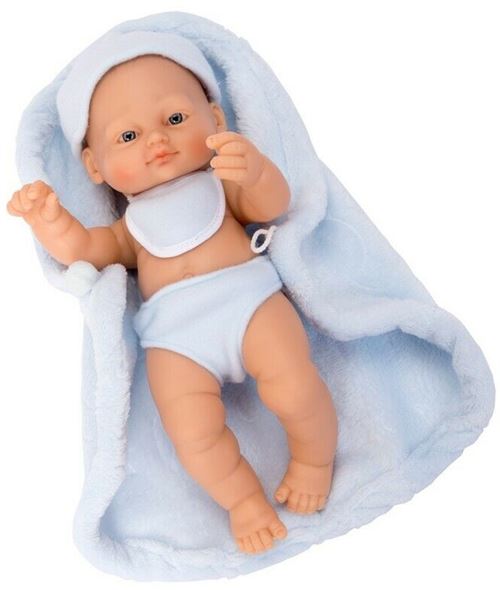 Falca poupée bébé New Born25 cm bleu