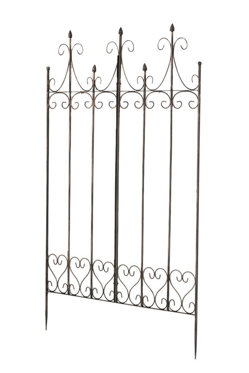 Treillis massif en fer Flieder 150 x 100 cm , Bronze