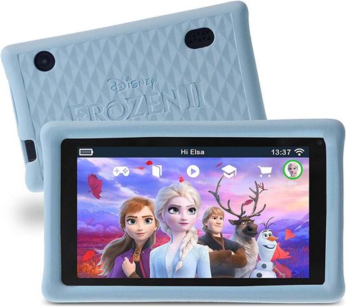 Pebble Gear 7” tablette enfant – Disney La Reine des neiges 2 Tablette (Frozen 2), boîtier Pare-Chocs conçu pour Enfants, contrôle Parental, +500 Jeux, Applications et E-Books, Wi-FI, 16 GB, écran HD