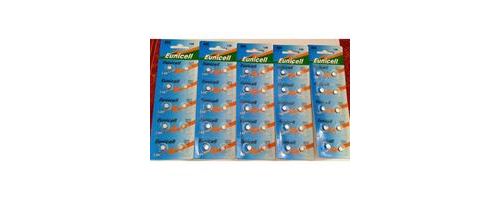 50 piles AG0 EUNICELL pour montre Modèles LR521/379/SR521SW