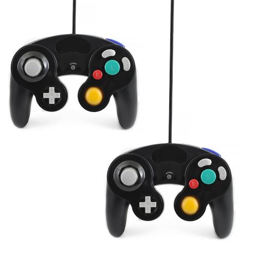 2pcs Manette de jeu filaire Classique Joypad Contrôleur pour Nintendo GameCube GC Wii Console