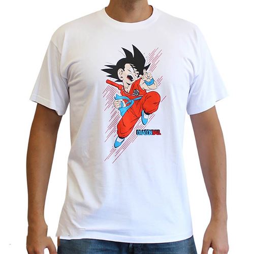 Dragon Ball - Tee shirt homme Goku Petit - Blanc - S