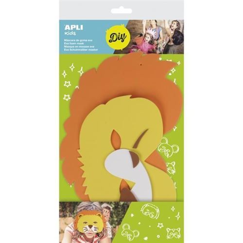 Apli kids 14507 lion en mousse eva masque sadapte à tous (taille unique)