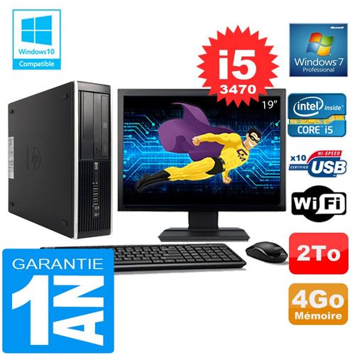 Acheter Pc hp compaq 8300 sff core i5-3470 ram 4go disque 2 to wifi w7 ecran 19' État correct - 269,00 € Pc hp compaq 8300 sff core i5-3470 ram 4go disque 2 to wifi w7 ecran 19' État correct - reconditionné disponible sur Fnac