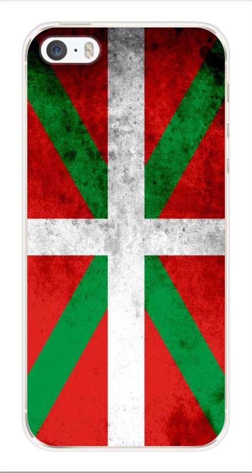 Coque en silicone imprimée compatible iPhone 5 iPhone 5S Drapeau Basque