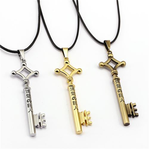 Set de 3 pièces Pendentifs Vintage Anime Attack on Titan Cosplay