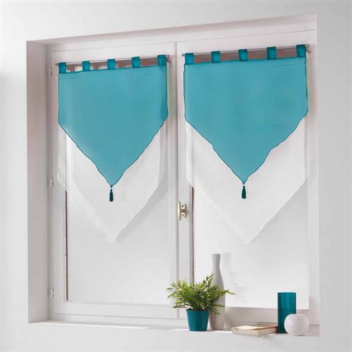 Paris Prix - Paire De Voilages magik 60x90cm Lagon