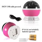 Projecteur Étoilé Enfant – Veilleuse Rotative 360° Avec