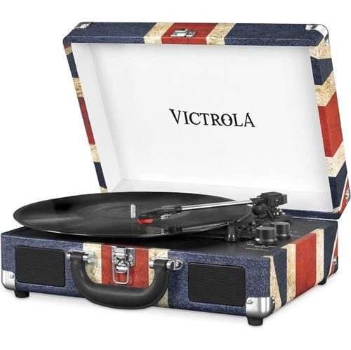 VICTROLA Platine Vinyle Valise Vintage portable Bluetooth - UK Flag