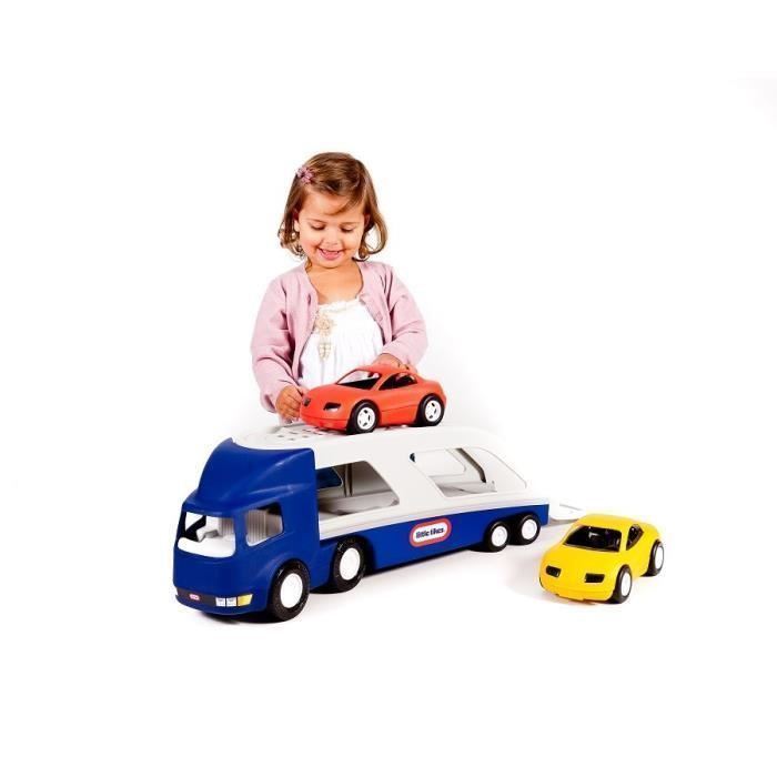 Little Tikes camion Porte Vehicule Avec 2 Voitures De Courses Camion Achat prix fnac