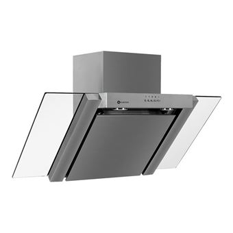 Klarstein Rgl90ws Hotte Hotte Decorative Largeur 90 Cm Profondeur 54 5 Cm Evacuation Recyclage Inox Brosse Verre Hotte Decorative Murale Achat Prix Fnac