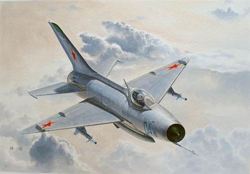 Mig-21 F-13/j-7 Fighter - 1:48e - Trumpeter
