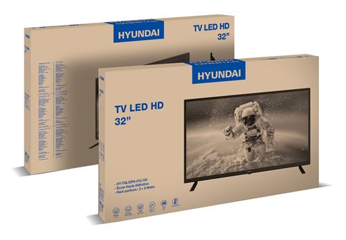 MONITOR TV HYUNDAI LED 32 HY32DTHC HDMI DIGITAL PANTALLA INFINITA NEGRO -  Mapy