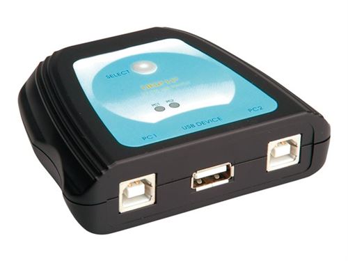 Secomp VALUE Manual USB 2.0 Switch - commutateur de partage des périphériques USB - 2 ports - Ordinateur de bureau
