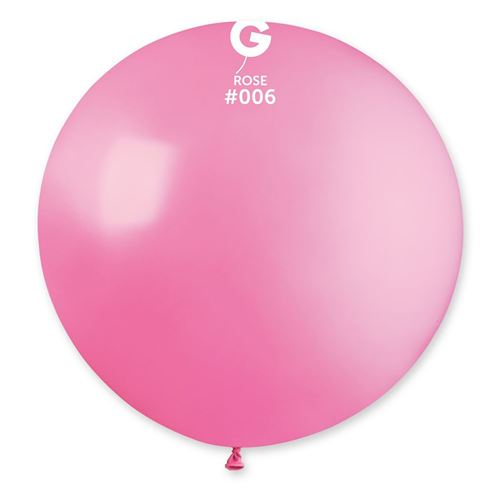 ballon géant rond bio 80cm rose - 329759