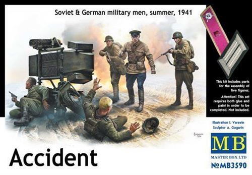 Accident. Soviet & German Military Men, - 1:32e - Master Box Ltd.