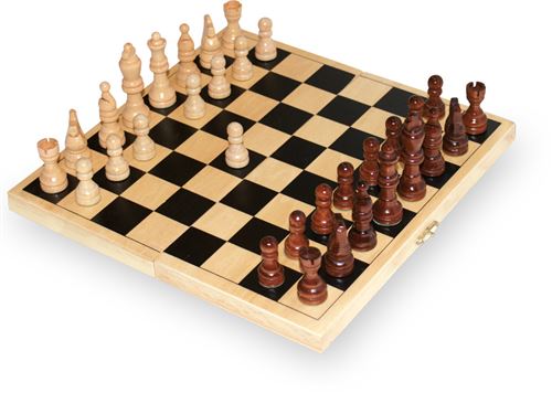 Jeu d'Echecs pliable en bois