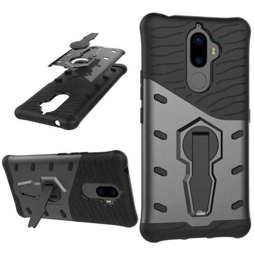 Lenovo K8 Note Coque Protection Plastique Noir Combinaison Armure Support ALS48525
