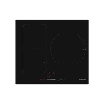 SCTI631SSL : Table induction 3 foyers dont 1 zone Flex, commande par slider, 3 boosters, 7400 W