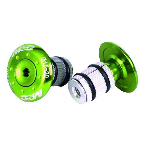 Msc Guidons Msc Bar Caps With Bolt Alu T6 One Size