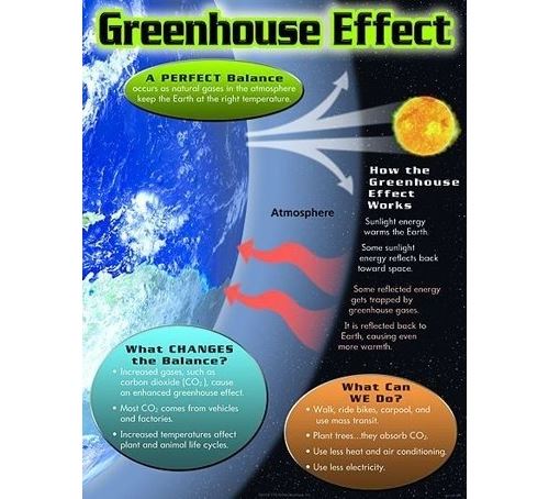 TREND enterprises, Inc. Greenhouse Effect Learning Chart, 17 x 22
