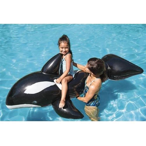 Gonflable Chevauchable Phoque Pour Enfants - 157x114 Cm, Poignées, Idéal Piscine/plage - à Partir De 3 Ans