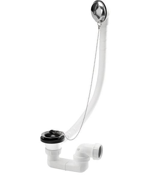 Nicoll 92975 Vidage Bain chainette a/Siphon b202 0203002, Blanc