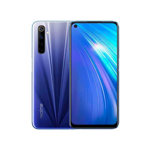 realme 6 4 Go RAM 64 Go ROM Smartphone 4G MediaTek Helio G90T Android 10 4300 mAh 64MP Caméra Quad Version Européenne - Bleu