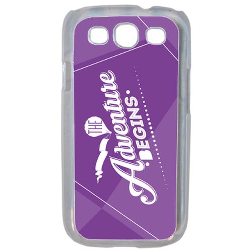 Coque The Adventure Begins Fond Mauve Compatible Samsung S3 Transparent