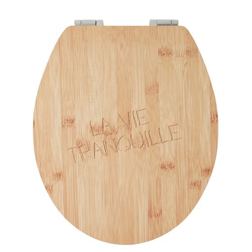Abattant WC Vie Tranquille MDF Bois compressé Bois 43X37cm 43x37x4cm