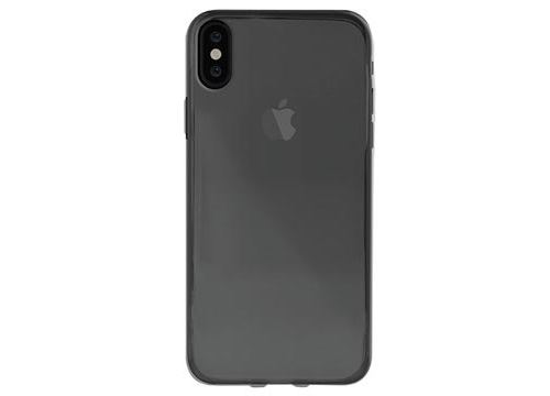 PURO 0.3 Nude - Coque de protection pour téléphone portable - polyuréthanne thermoplastique (TPU) - noir, transparent - pour Apple iPhone X