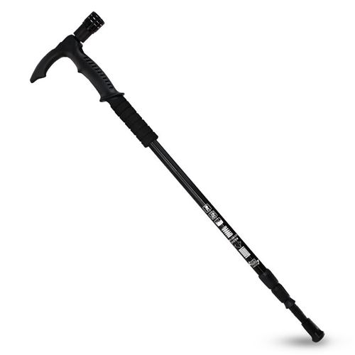 Bâton de Marche, Randonée ou Trekking Extensible - Ultra-Léger - Torche 5 LED - Boussole