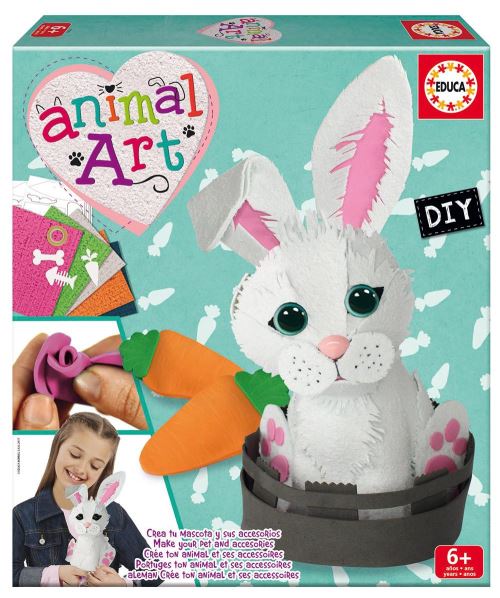 Crée votre mascotte Lapin animal art 33x29