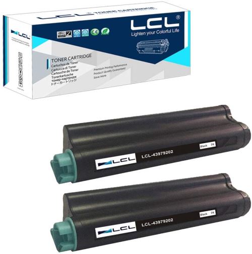 LCL Cartouche de Toner Compatible 43979202 B430 B440 MB460 MB470 MB480 7000Pages (2Noir) Remplacement pour OKI B430 B440 MB460 MB470 MB480