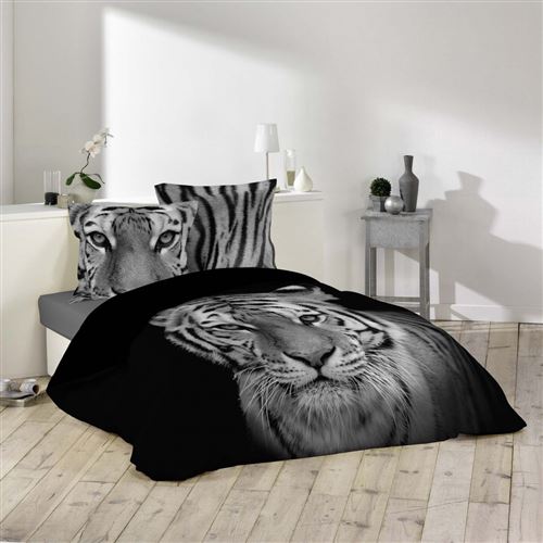 Parure de lit tigery 140x200 - Douceur d'intérieur