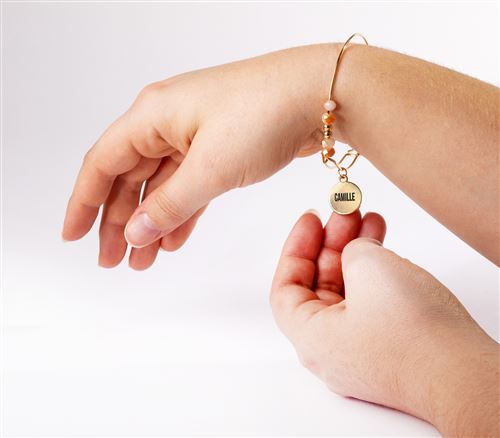 Bracelet Camille avec perles blanches
