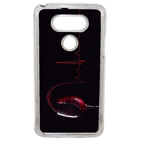 Coque Verre De Vin Électrocardiogramme Compatible G5 Transparent