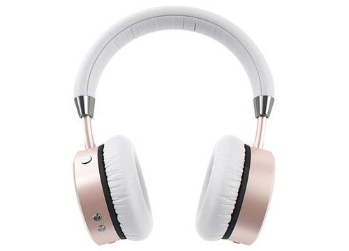 Satechi Aluminum Wireless Headphones - Koptelefoon met micro - op oor - Bluetooth - draadloos - 3,5 mm-stekker - rosegoud