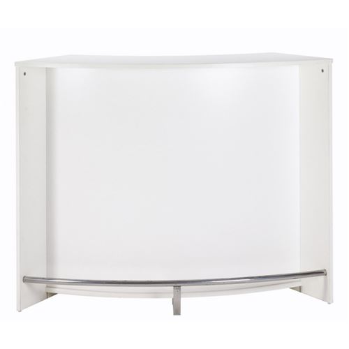 Meuble Bar, Meuble Comptoir Blanc 135 cm - Coloris: Blanc
